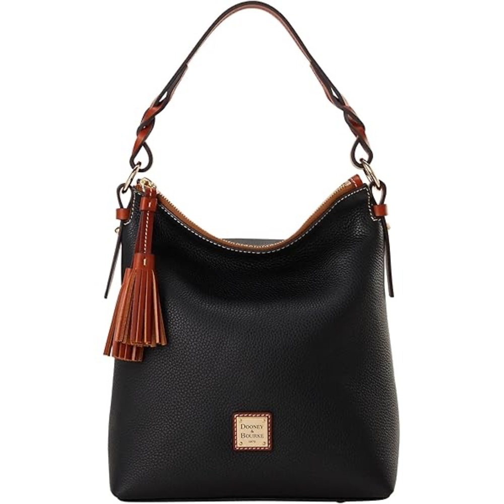 Dooney & Bourke Black and Brown hobo leather Bag